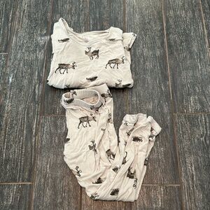 Kyte baby long sleeve reindeer pajamas